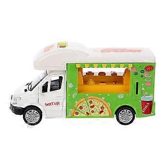Speelgoedvoedseltruck van aluminiumlegering voor kinderen om mee te doen alsof ze eten spelen.
