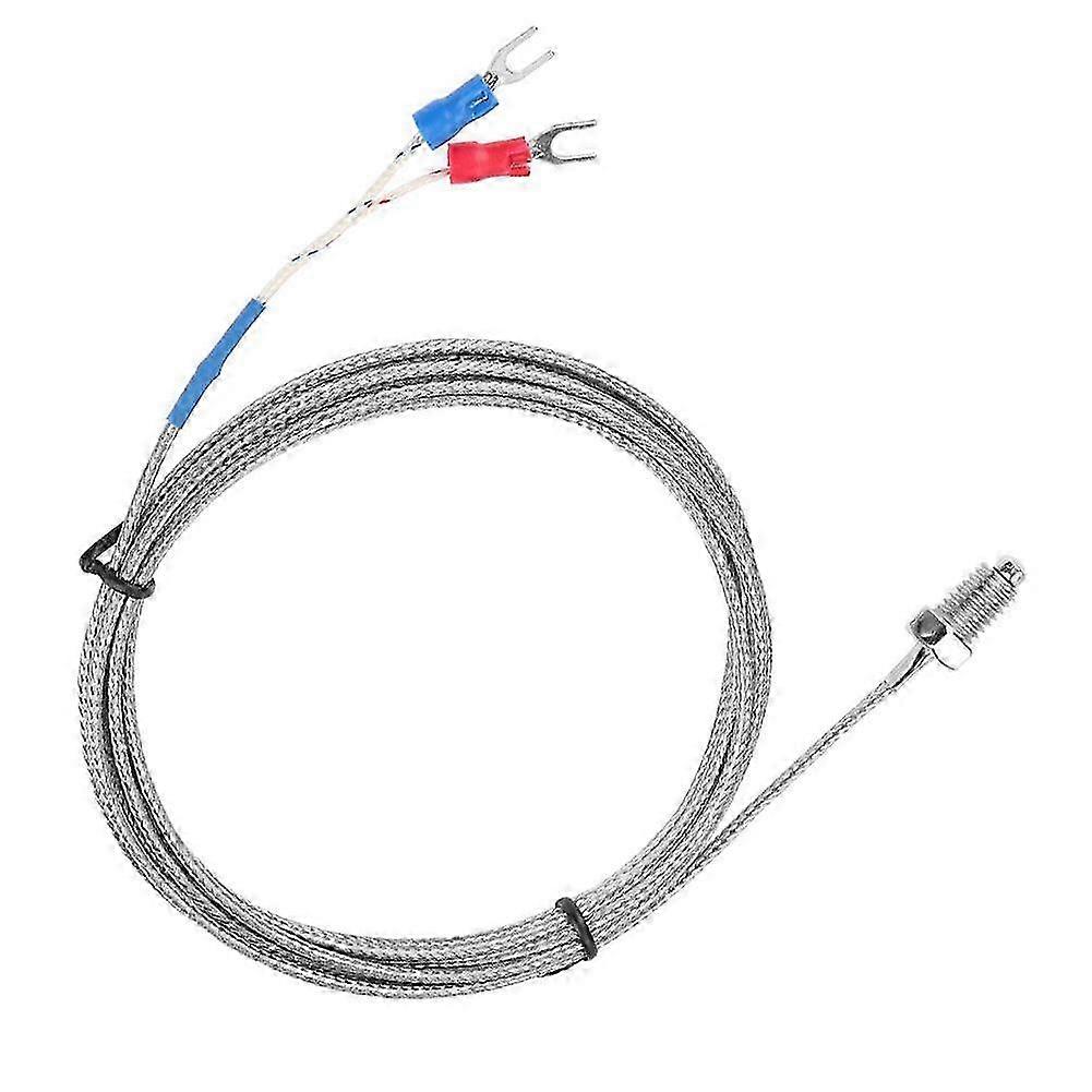 M8 Screw Thread Type K Thermocouple Temperature Sensor Wire 0-400 (2 m)