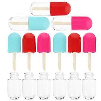 Lip Gloss Tube Compact DIY Lip Bottles for Storage 18Pcs Assorted Color