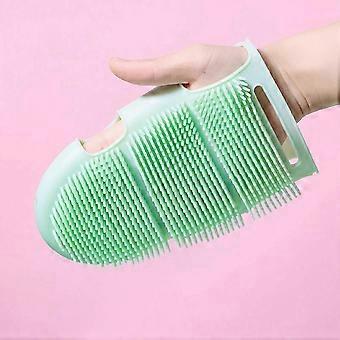 2 stuks siliconen badborstel, body scrubber borstel, bad exfoliërende wasborstel in de douche voor alle huidtypes, gemakkelijk te gebruiken en schoon te maken