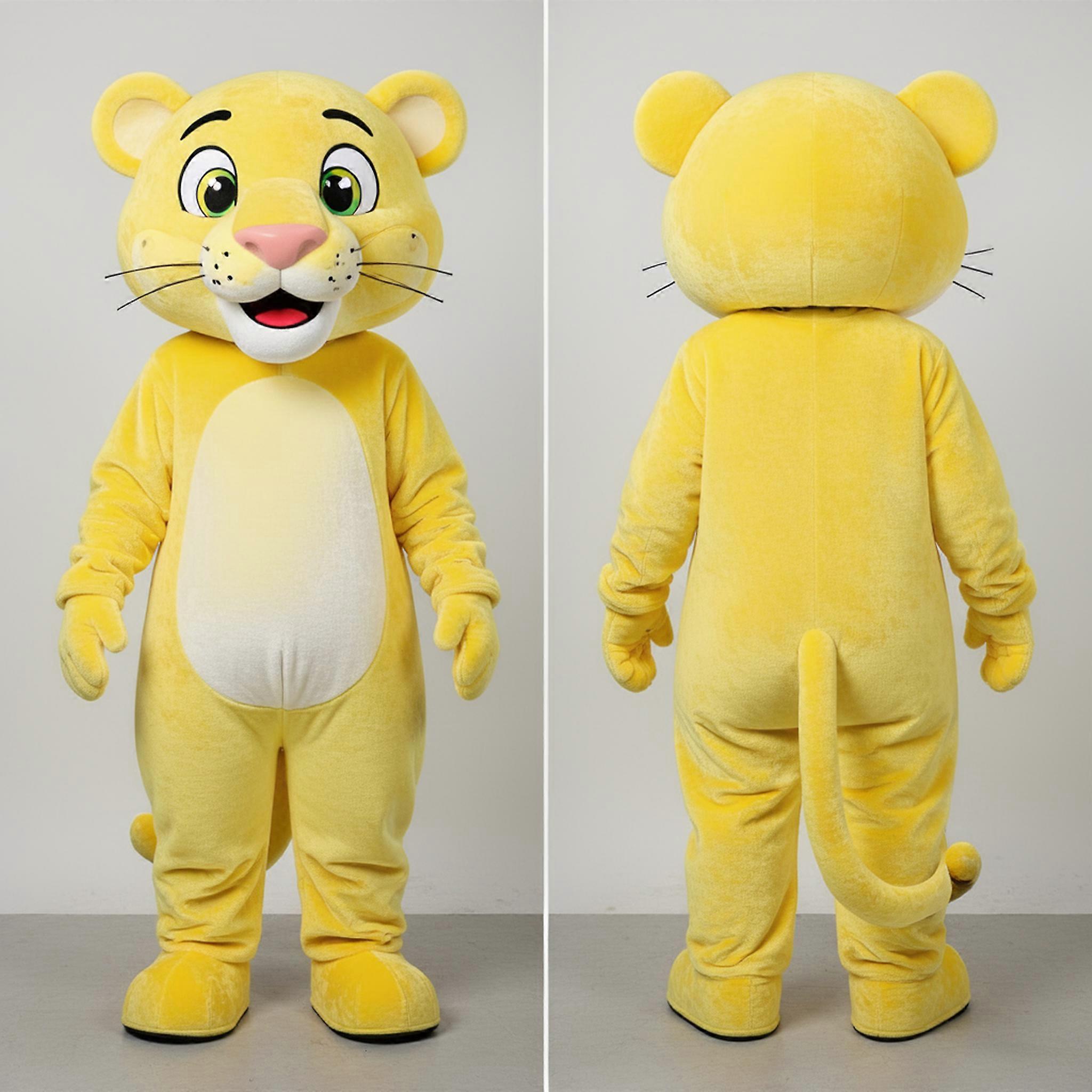 MASTICOT Lemon Yellow Sleek Panther Mascot