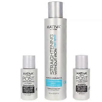 Keratin Anti-Frizz Glättungs-Reparatur-Spitzen-Set ohne Glätteisen, 3-teilig