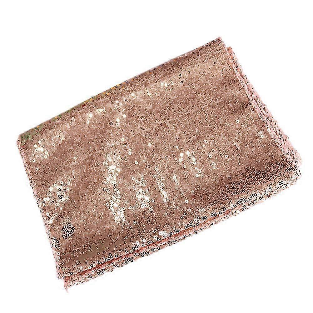 Decorative Tablecloth Embroidery Table Cover for Protective Using 1Pcs Pink