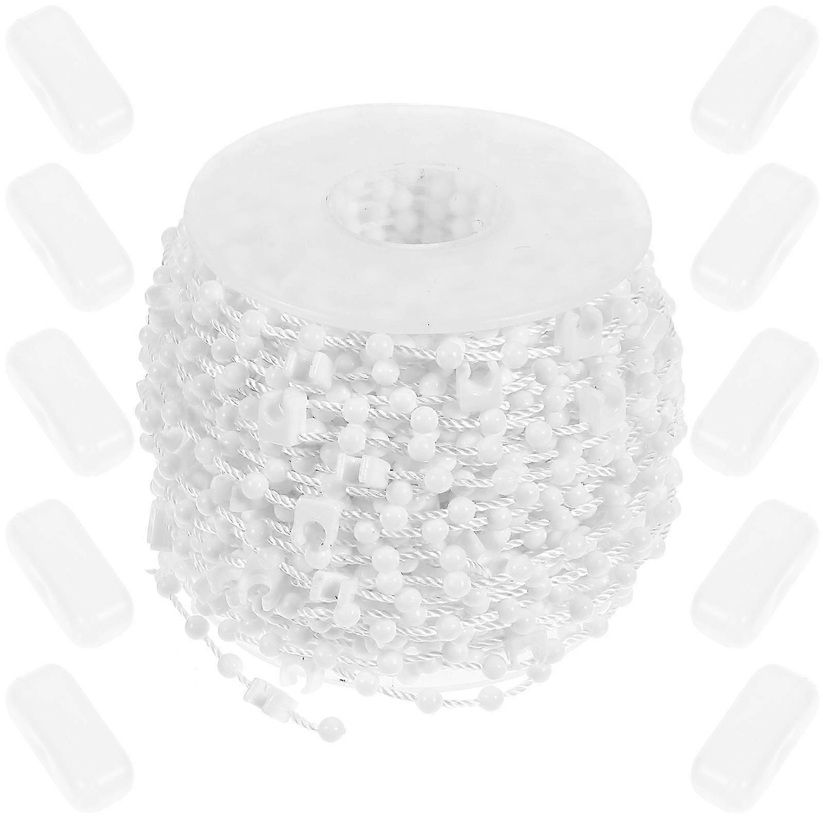 Blind Chain Connector compatible with Vertical Blinds Replacement 1Set White ABS