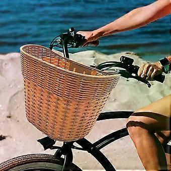 Bike Basket Front Portable Bicycle Storage Baskets Easy to Install Detachable Handlebar Basket for Adults Bicycle Accessories