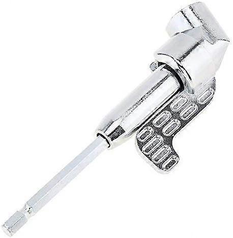 Hex Shank Screwdriver Angled Bit Holder Power Drill Tool (1pc, silver)
