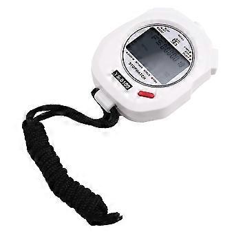 YS Timer Stopwatch Chronograph Sports Training Digital Chronometers 3 Rows Display of 100 Tracks White_aa