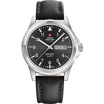 Swiss military chrono Quartz Analog Man Watch with Cowhide Bracelet SM34071.04