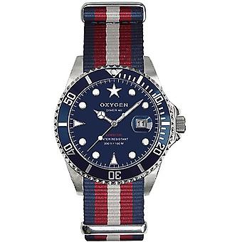 Oxygen atlantic 40 Watch for Unisex Analog Quartz with Nylon Bracelet EX-D-ATL-40-NN-NAVREDIV