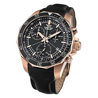 Vostok europe n1 rocket Watch for Men Analog quartz with cowhide bracelet 6S30-2259179