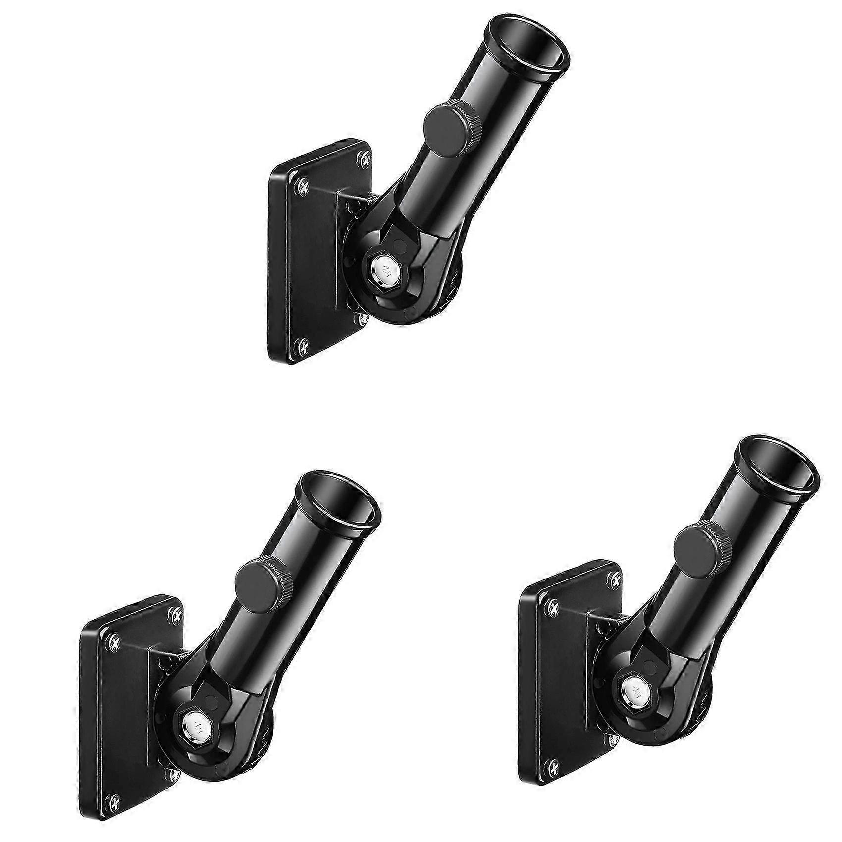 3X Flag Pole Holder Mounting Bracket Adjustable Flagpole Rod Hitch Bracket Multi-Position Flag Pole Bracket,Black