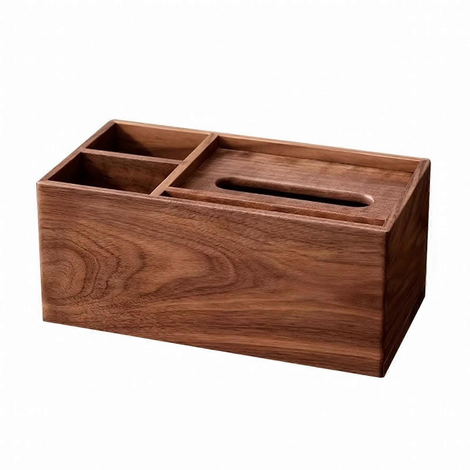Tissue Box with Compartments Multipurpose Tissue Box Organizer Divided