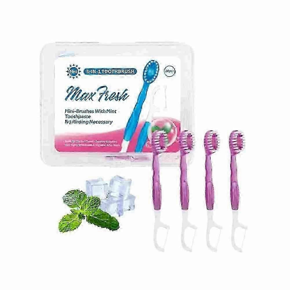 Compact 5 in 1 Toothbrush Floss Combo