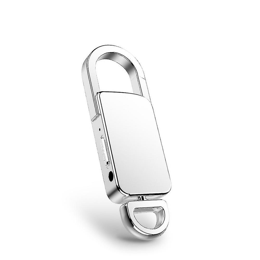 8gb Digital Keychain Recorder Silver