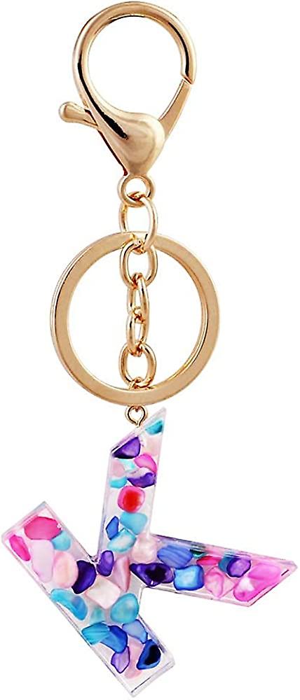 Creative letter color key chain A - Z initials key chain