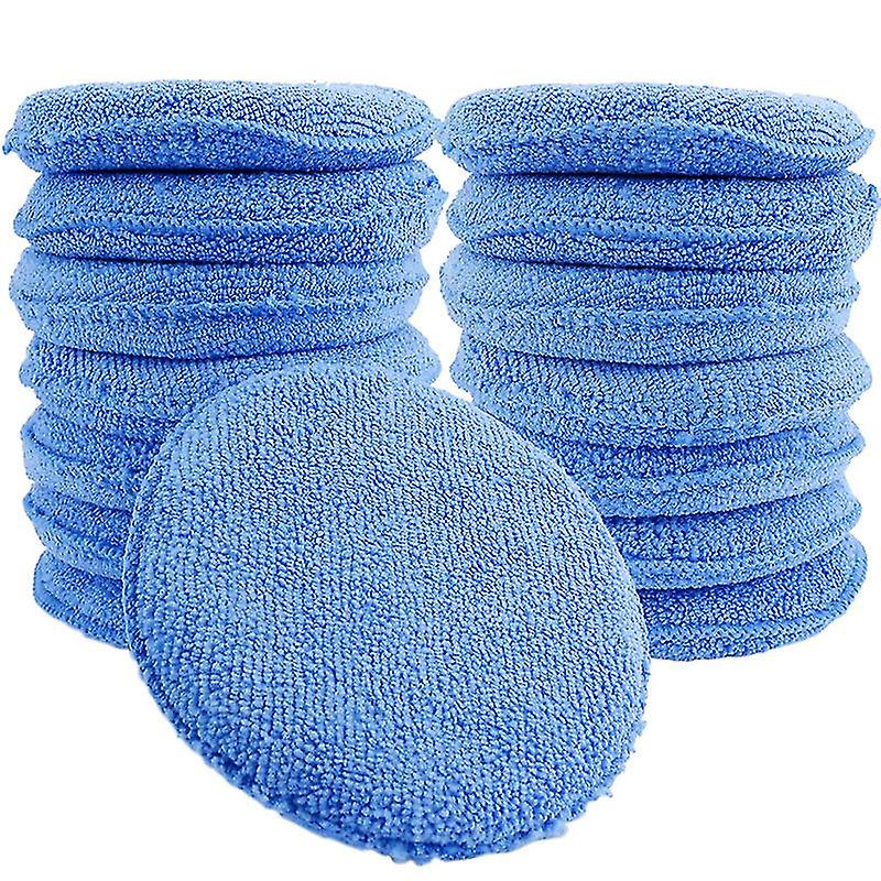 10pcs Microfiber Foam Sponge Applicator Pads Car Buffing Polish Wax Cleaner