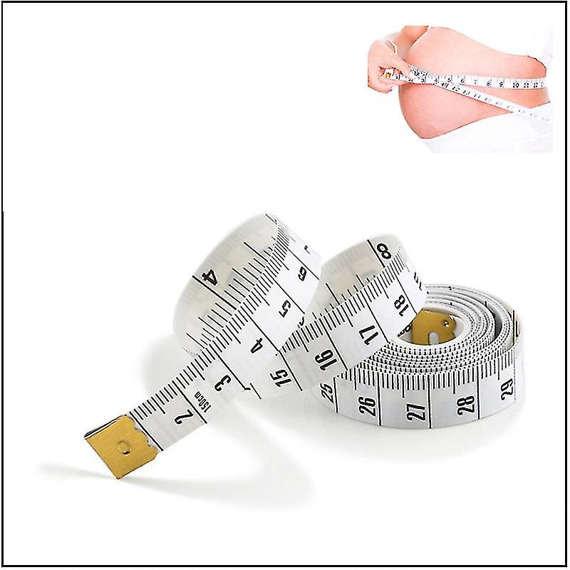 2pcs Dual Sided Body Measuring Soft Tape White