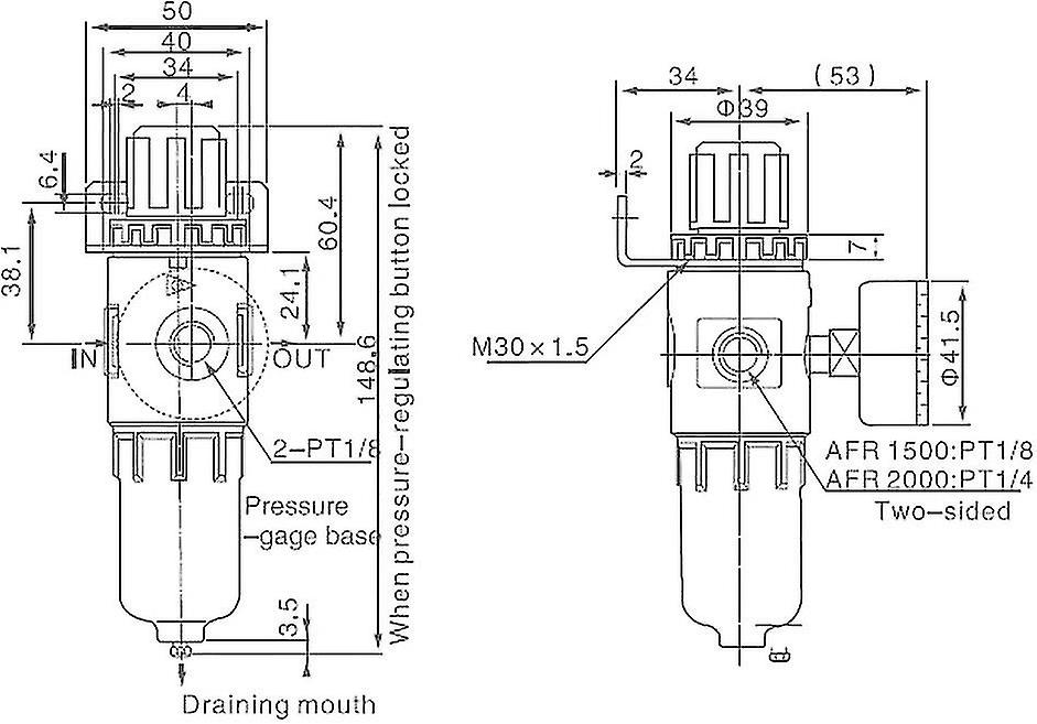 Régulateur Pression Air Comprimé 1/4" - Avec Manomètre 0-10 Bar | Pour Compresseur, Outils Pneumatiques