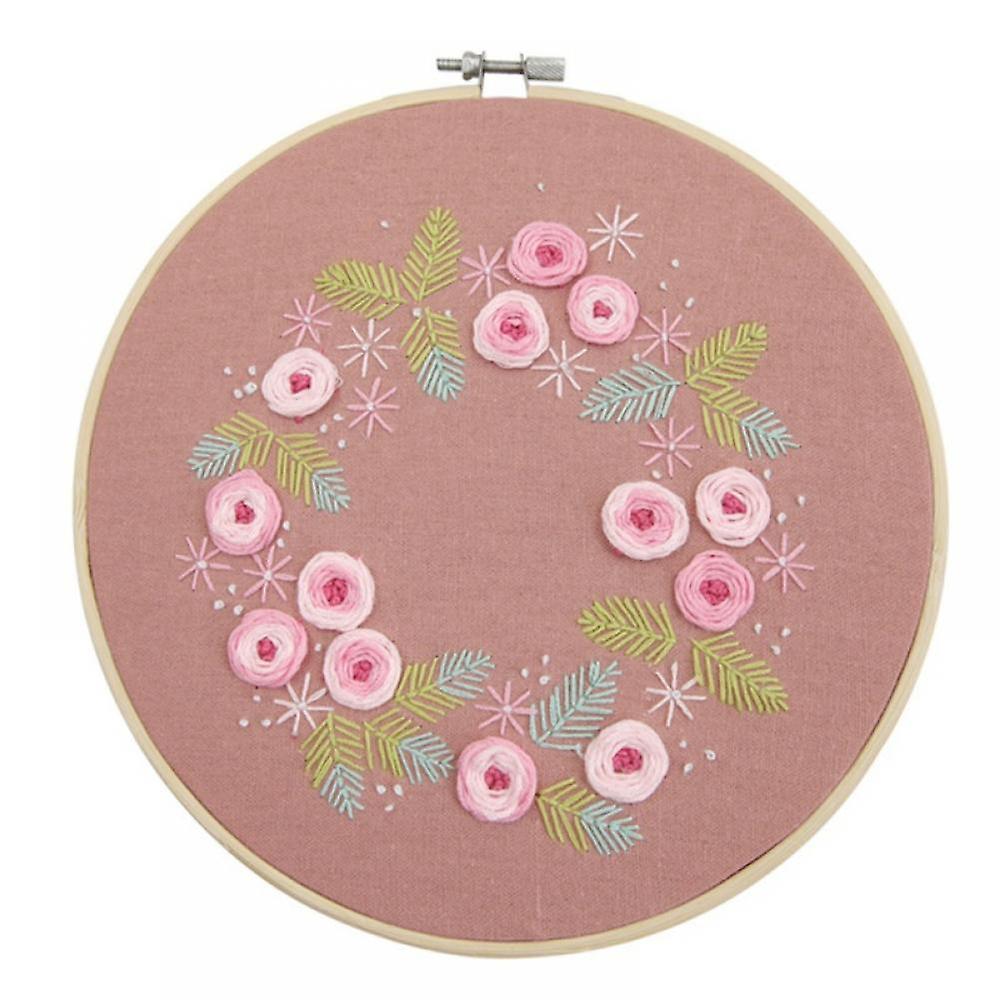 Embroidery Starter Kits with Patterns, Hoop, Threads, Needles & Instructions - Ideal for Beginners, Adult Crafters. Compatible with Cross Stitch