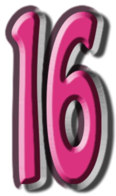Number 16 - Lifesize Cardboard Cutout / Standee