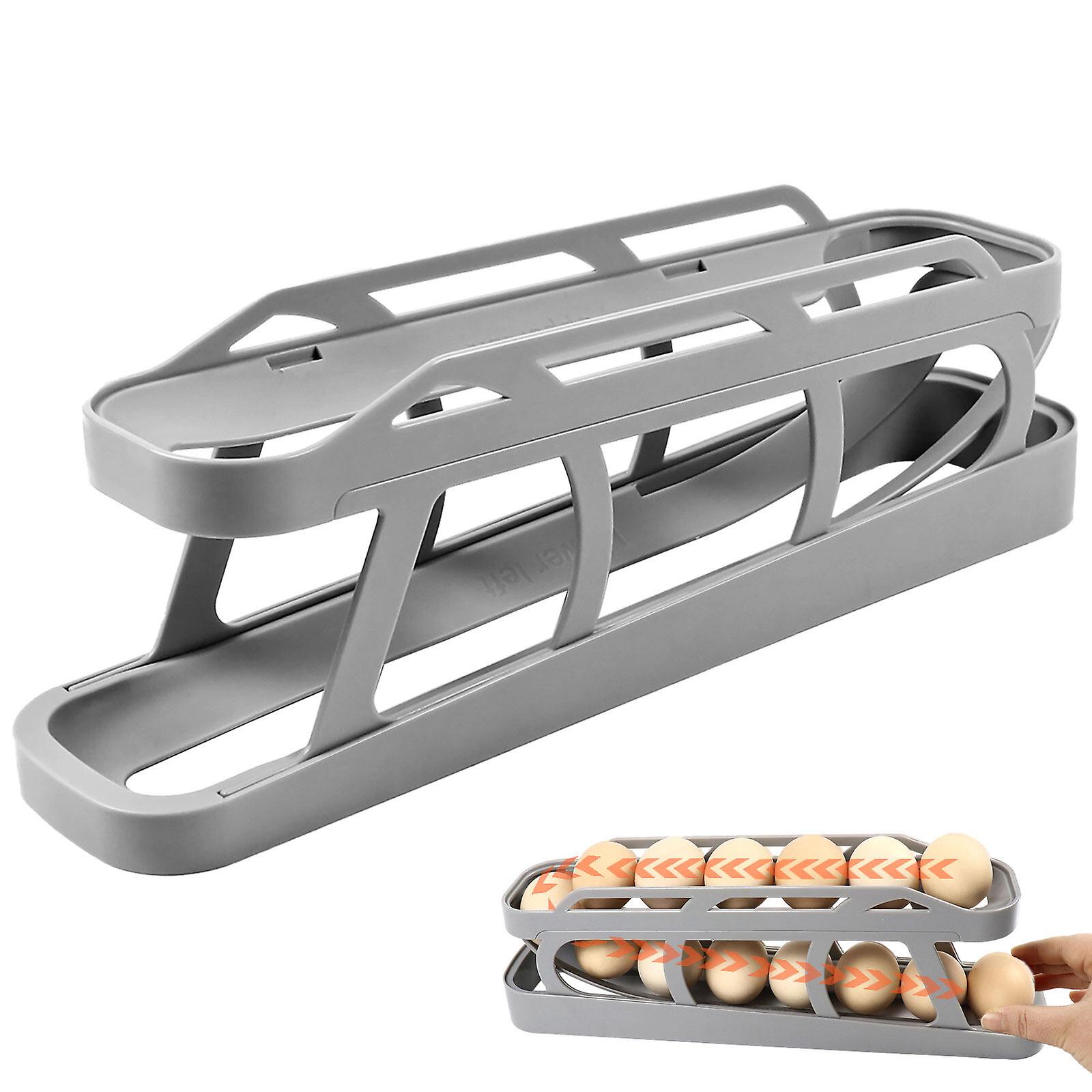 Automatic Egg Dispenser Roller Refrigerator Egg Holder Storage Container For Kichen 100% New
