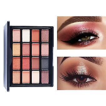 Matte And Shimmer Eyeshadow Palette - 16 Colors For Travel And Everyday Glam