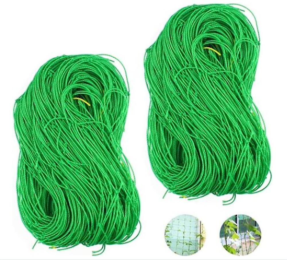 2 Pcs Plant Support Mesh Mesh Polyethylene Climbing Plant Trellis Growth Mesh for Vines Vegetables Flowers Fruits Cucumbers Tomatoes Peas, 1.8*1.8m