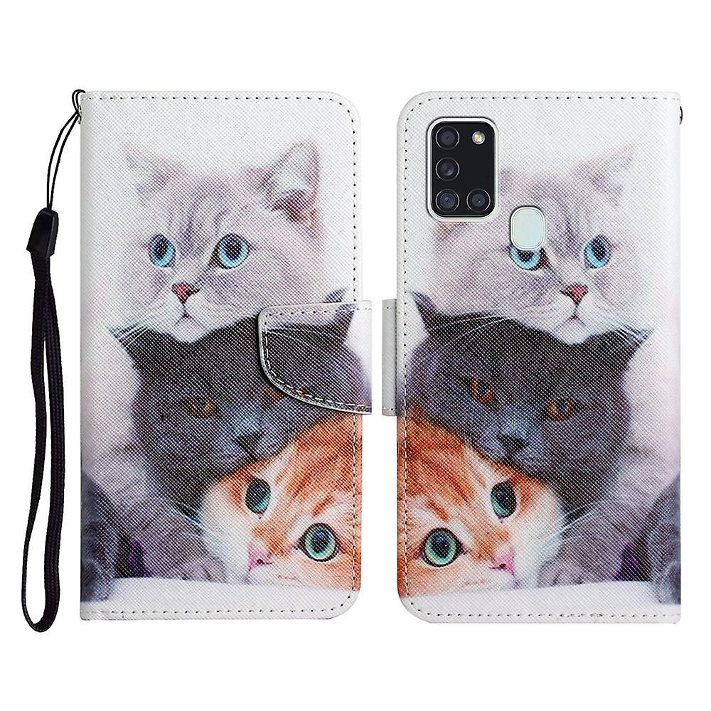 Painted Leather Case For Samsung Galaxy A21s