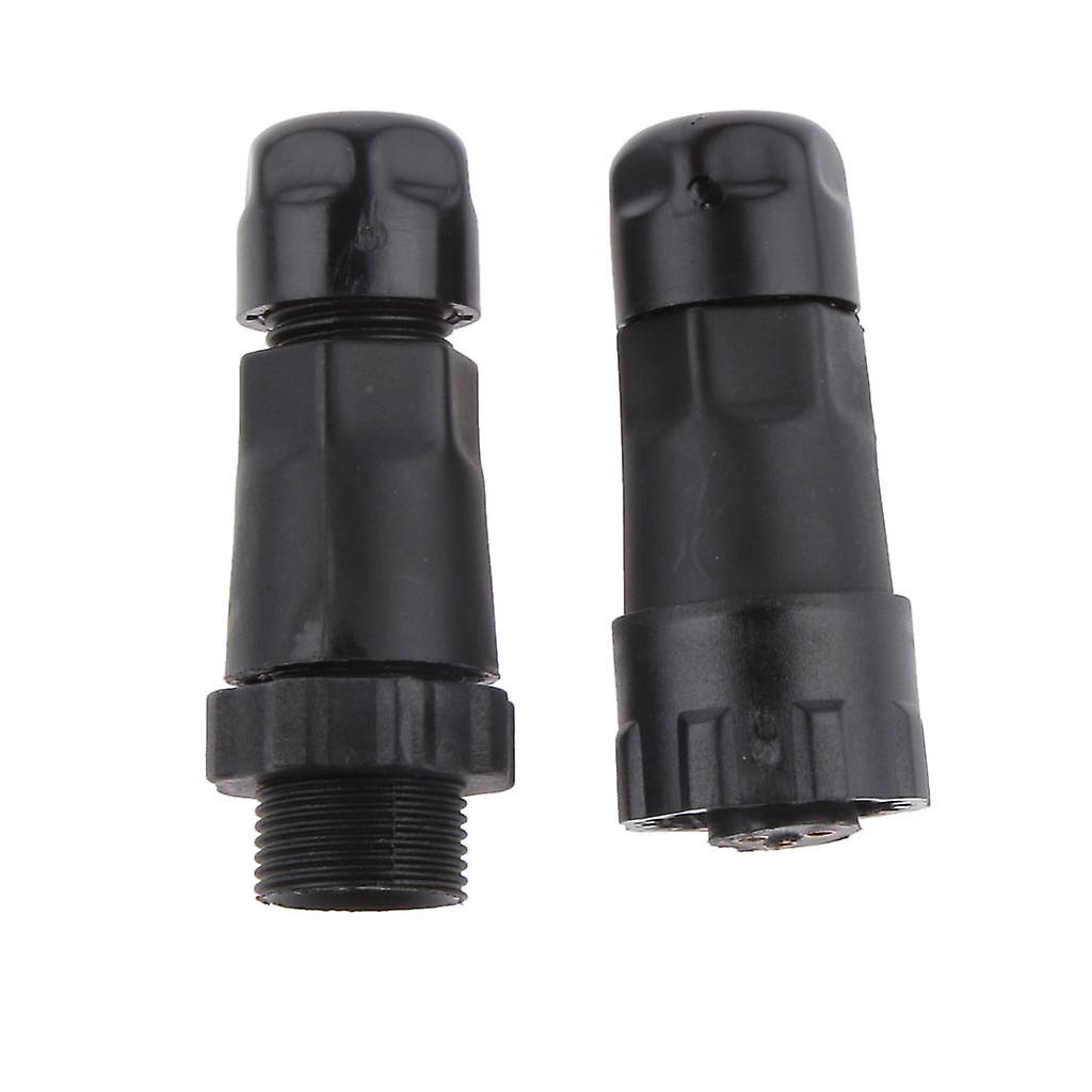 15A 7.5mm IP68 3 Pins Assembled Waterproof Electrical Cable Connector Socket
