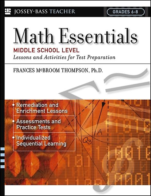 Math Essentials Middle School Level by Frances McBroom Thompson Paperback