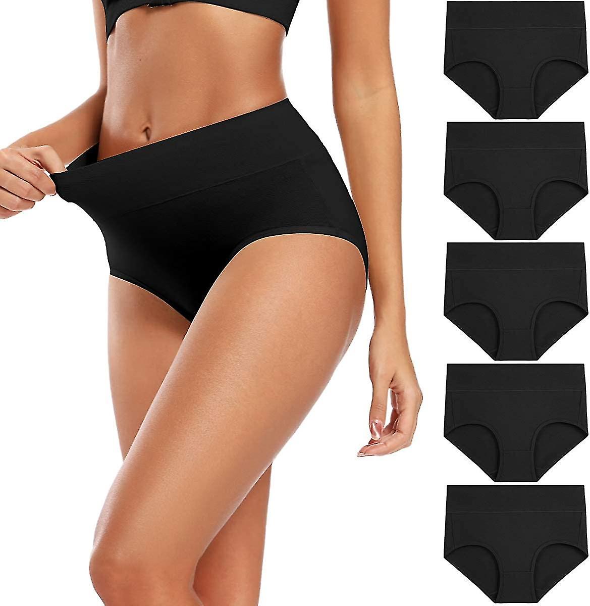 Women's Cotton Underwear High Waisted Full Coverage Ladies Panties (regular & Plus Size) Kryp