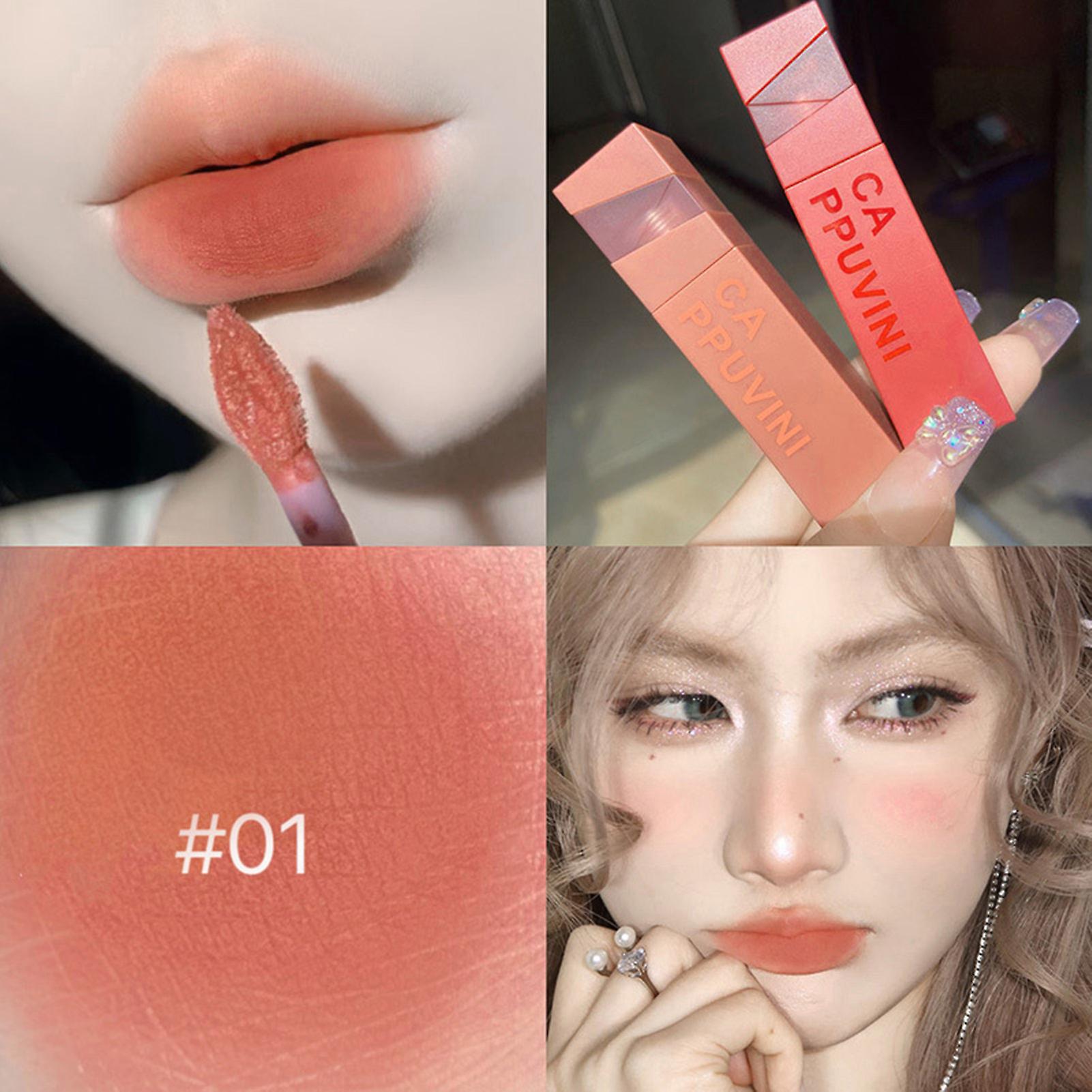 Matte Velvet Non-fading Lips Gloss Bright Colors Long Lasting Matte Lip Tint Hydrate & Volumize All-day Wear