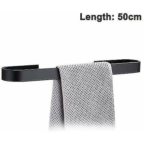 Towel Rack - Black 50cm