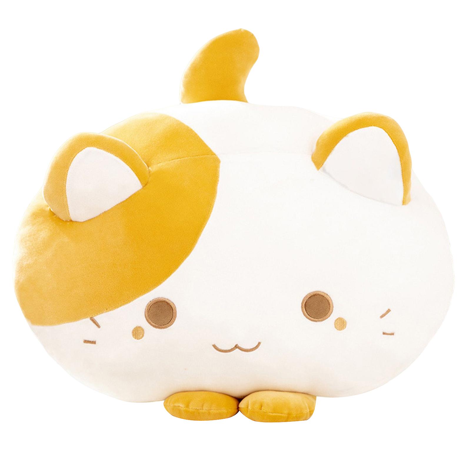 Gray/yellow Cat Plush Dolls Cat Stuffed Throw Pillows Suitable For Children Kid Baby