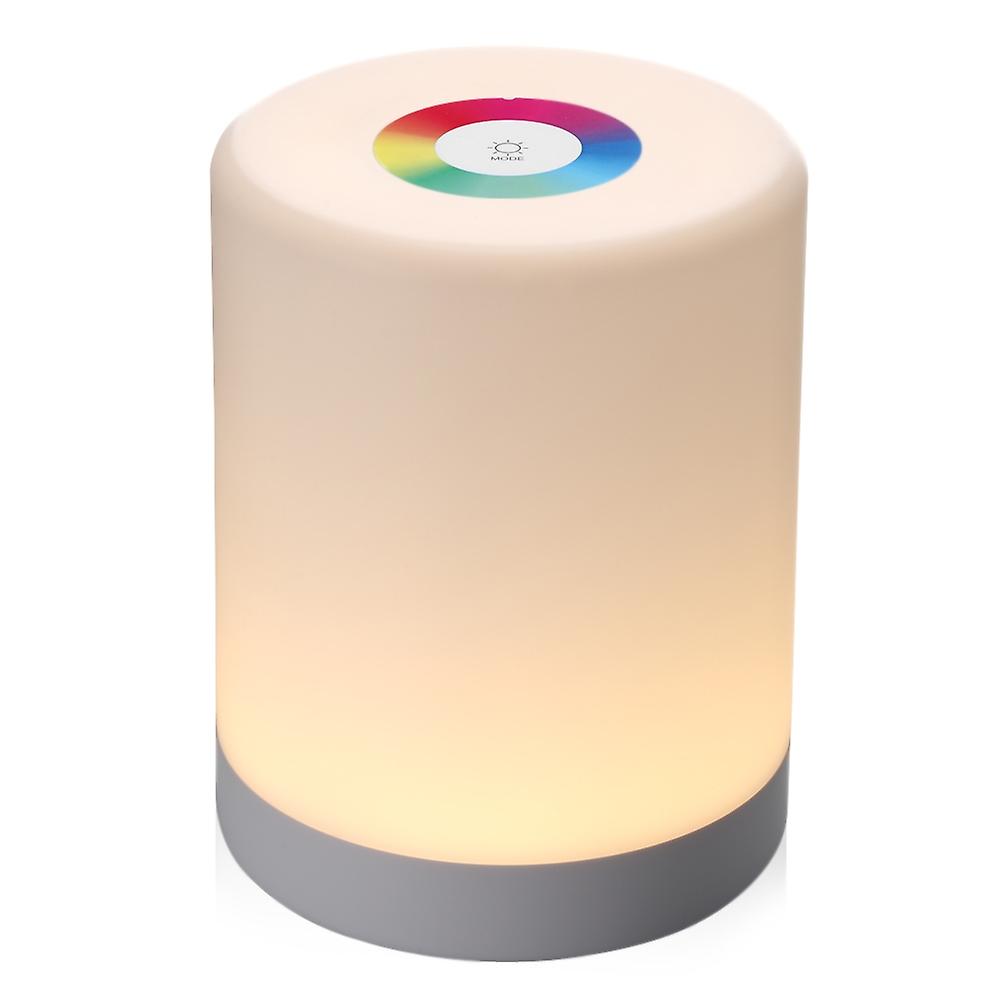 LED Touch Control Induction Dimmer Lamp Smart Dimmable RGB Color Change Rechargeable Bedside Night