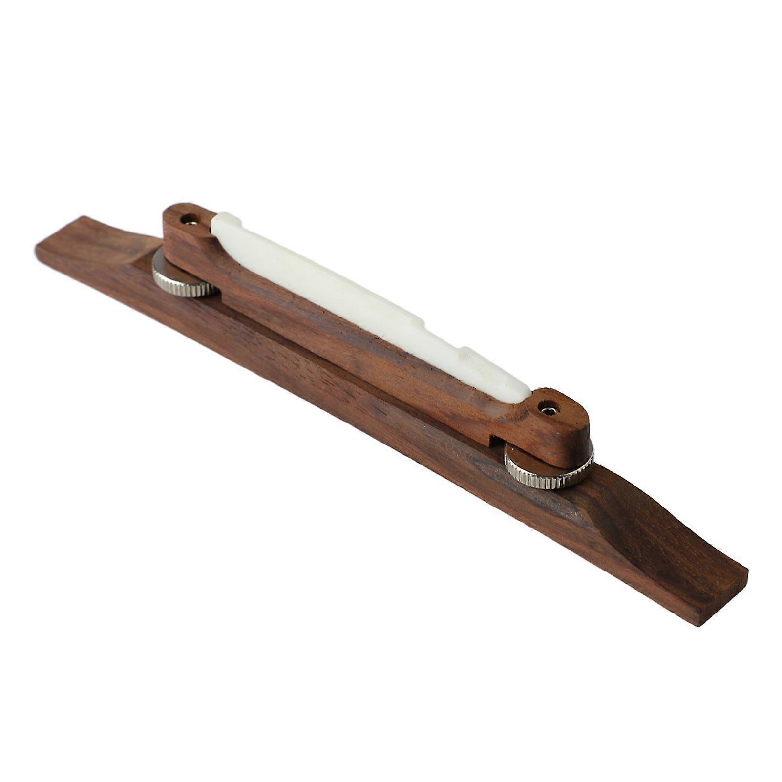 Guitar String Bridge Height Adjustable Wood Bridge Replacement Musical Instrument Accessory