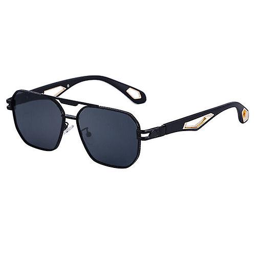 Fashion Square Pilot Sunglasses Men Women Designer Retro Metal Bar Shade Glasses