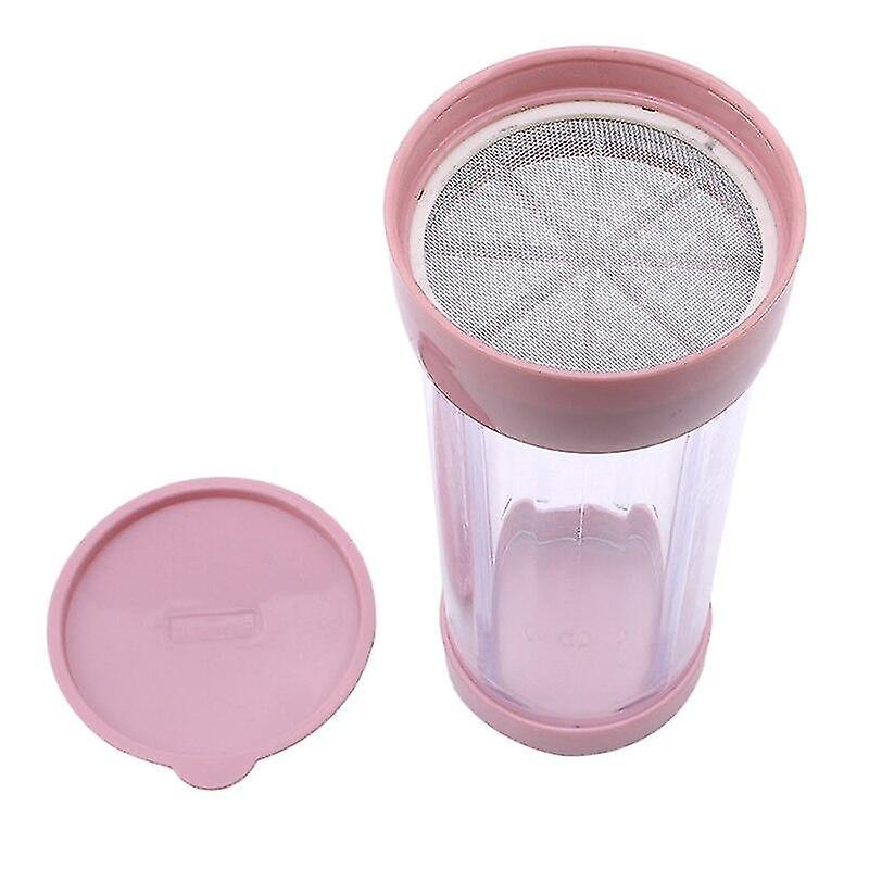 Baking Cookie Sheets Plastic Icing Sugar Dispenser With Lid Chocolate Coffee Cocoa Powder Sugar Shaker With Stainless