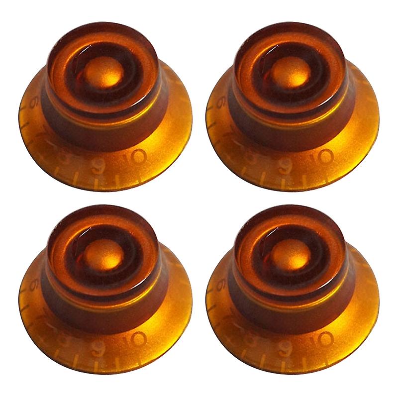 4Pcs/set Plastic Volume Tone Knobs Top Hat Straight Guitar Speed Control Knobs