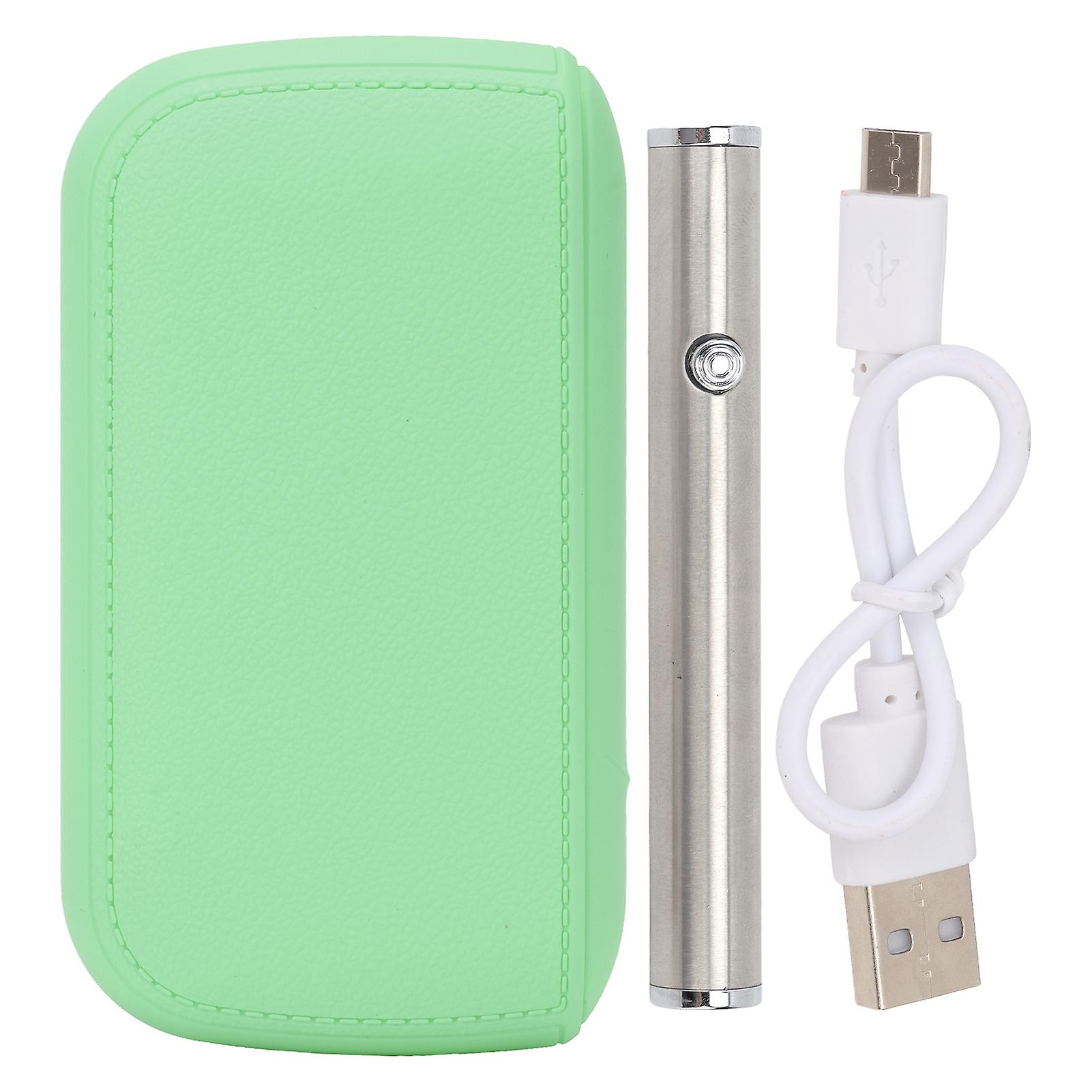 Cigarette Lighter Set Pure Color 50mAh Rechargeable Plastic Iron Height Regulable Portable Rechargeable Cigarette Lighter Set Green