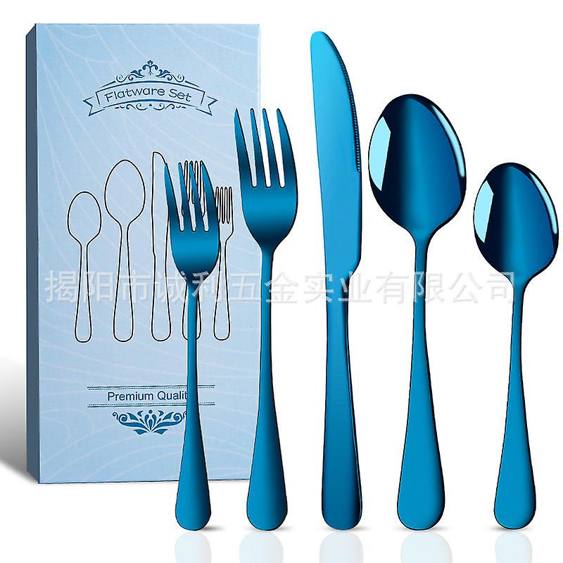 Stainless Steel Tableware Silverware Set For 8 People 40-piece Set Knife, Fork And Spoon Dishwasher