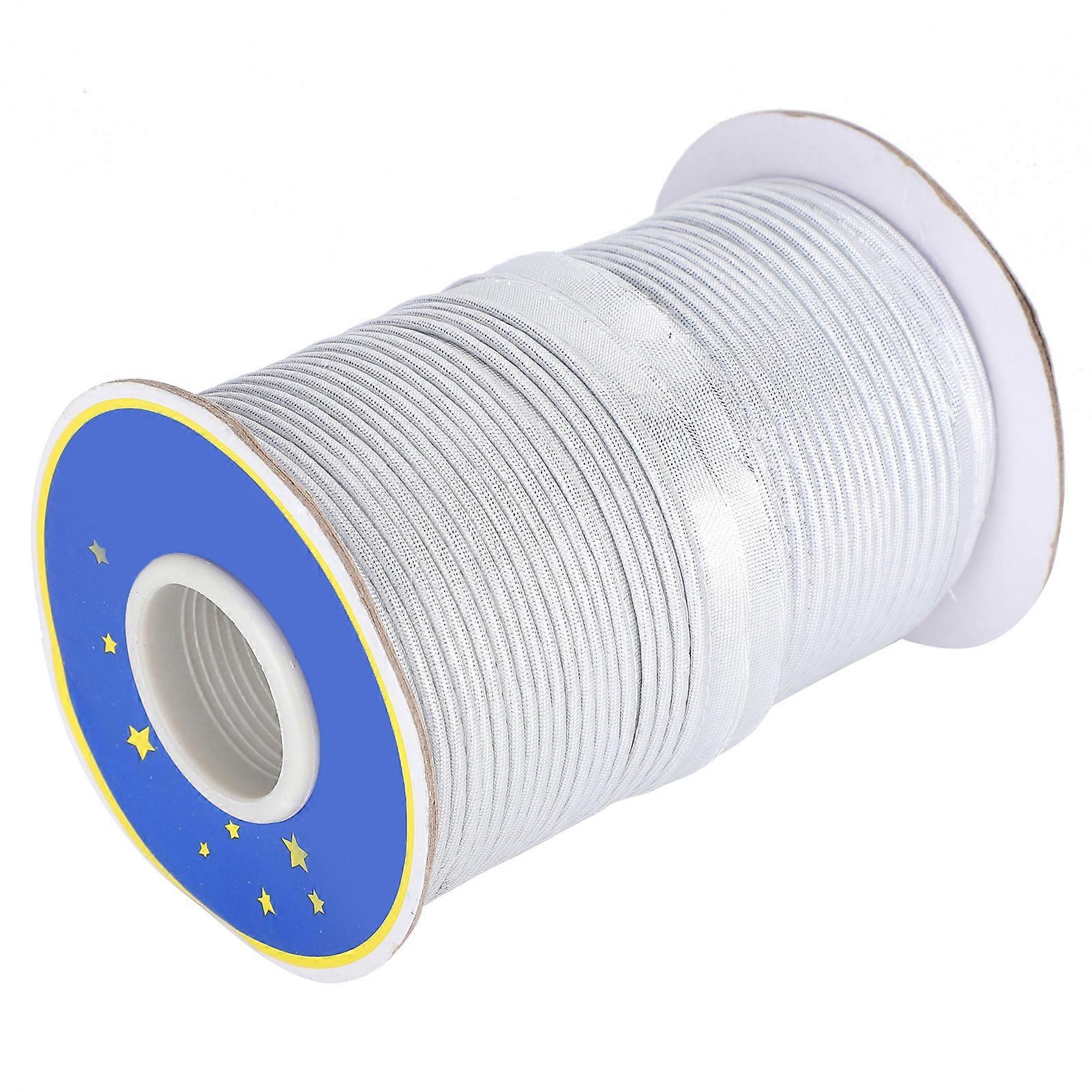 70yd Crafts Edging Braid Piping Bias Tape Trims 1cm Width for Sewing Seaming Binding StitchingSilver