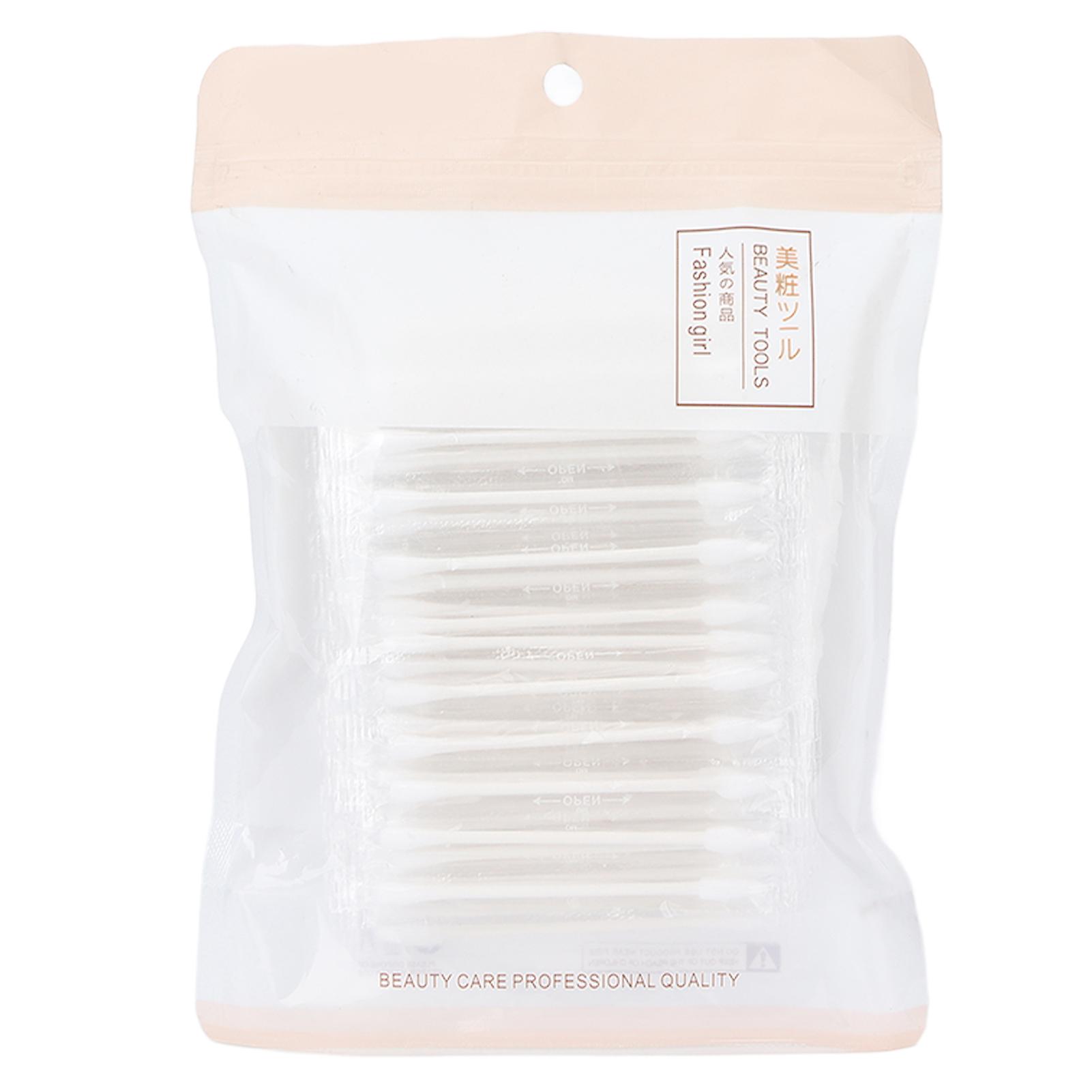 100pcs Double Headed Cotton Swabs, Disposable Cleaning & Makeup