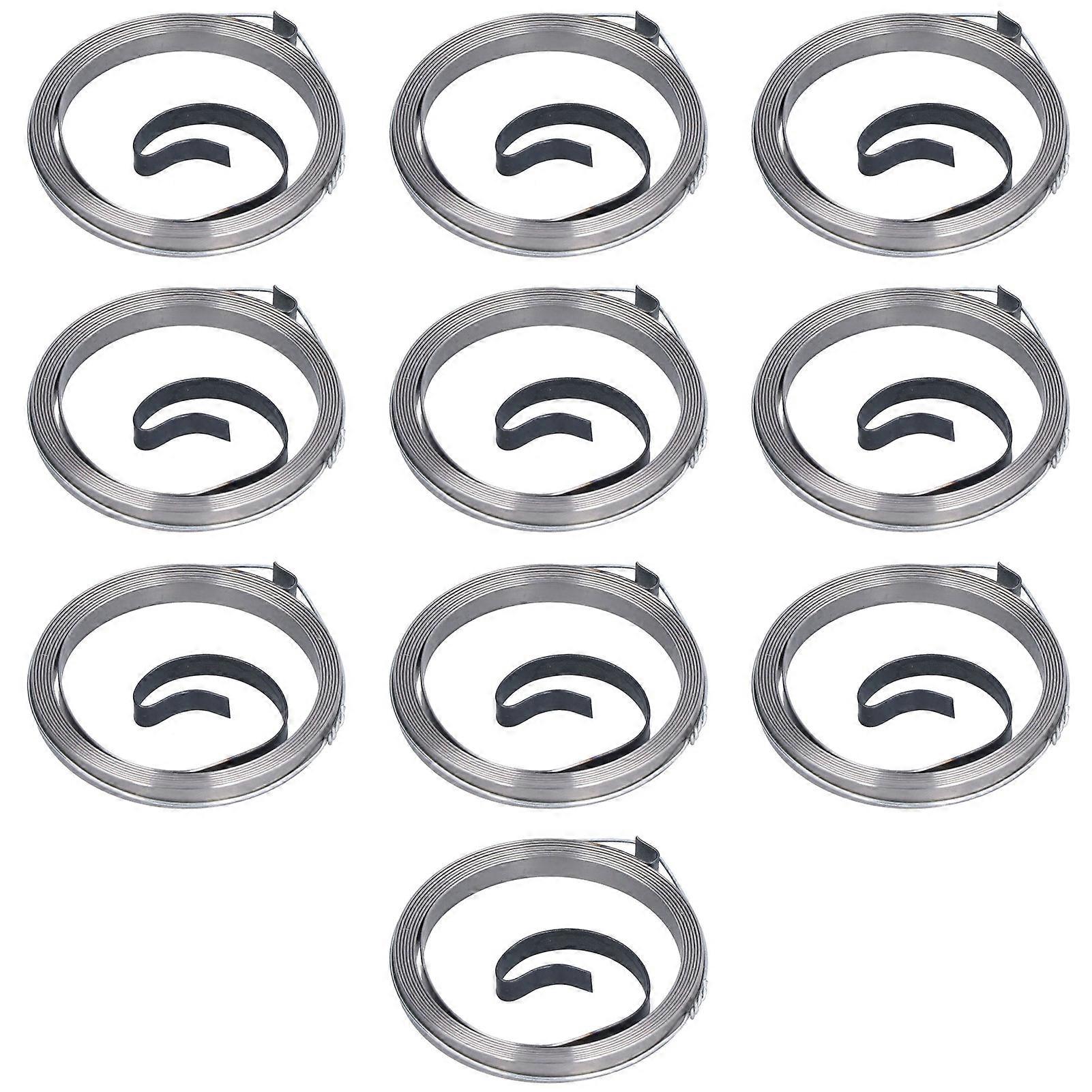 10Pcs Pull Starter Spring Metal Start Coil Accessory Part for 168F 170F Gasoline Engine