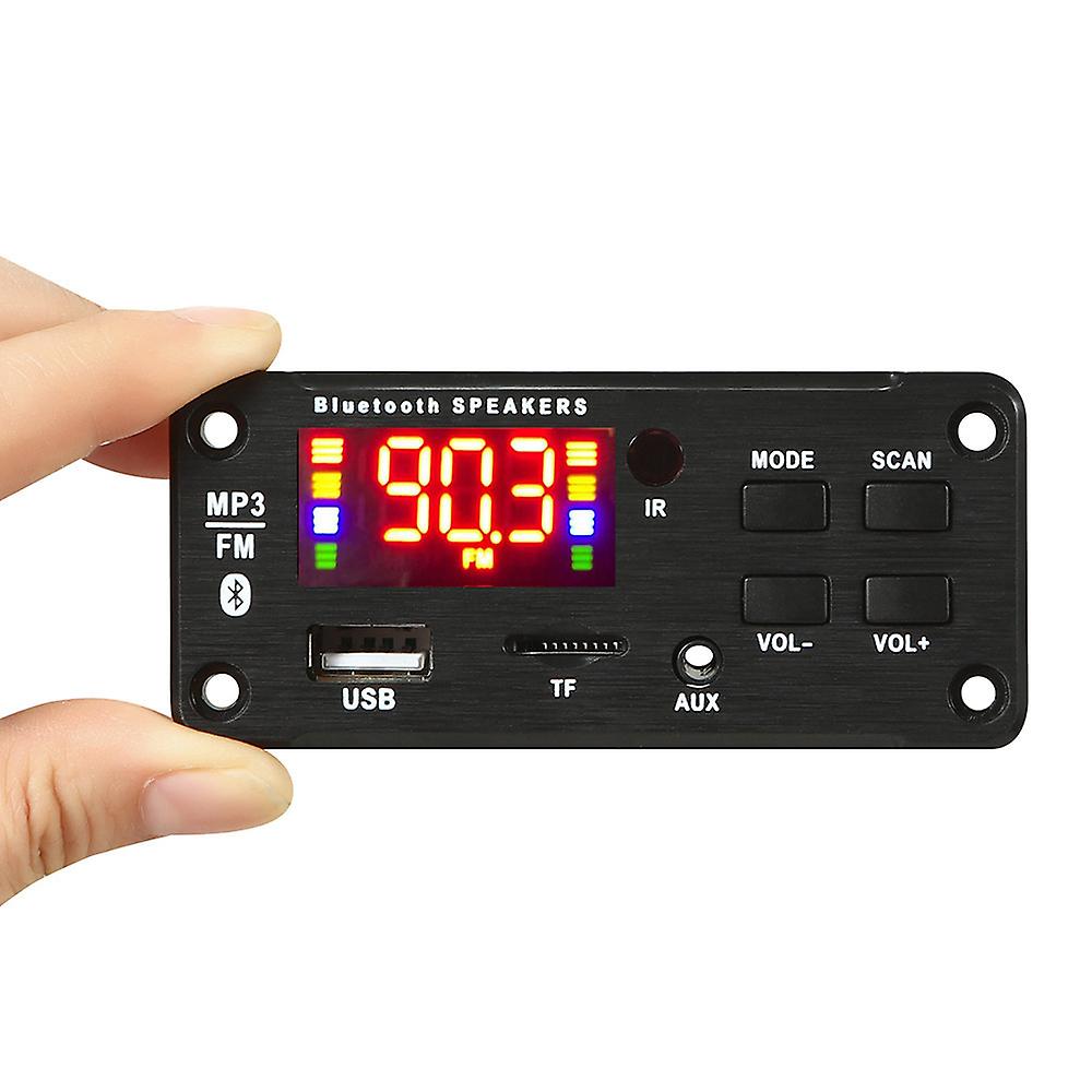 New large color screen with Bluetooth and 2*25W power with built-in MP3 decoding card module, lossless call recording.