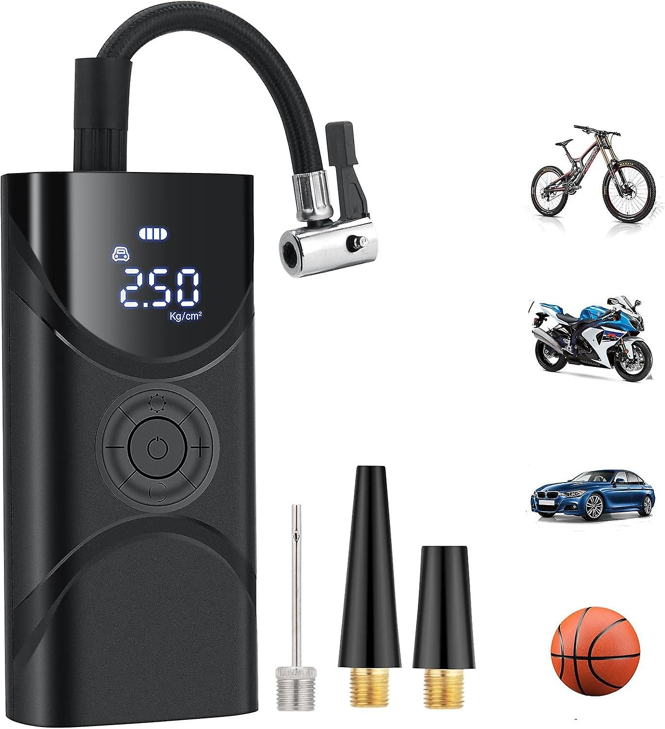 Tire Inflator Portable Air Compressor, 150PSI Air Pump with Digital Display Pressure Gauge and Flash