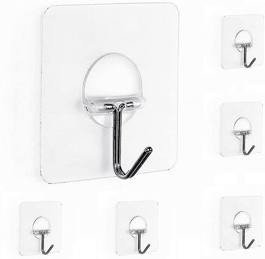 Towel Rack Hooks Kitchen Hooks Transparent Adhesive Hooks Wall Mounted