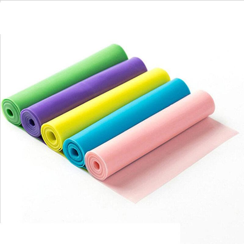 Resistance Bands For Yoga & Fitness - Elastic Rubber Stretch Tension Exercise Bands