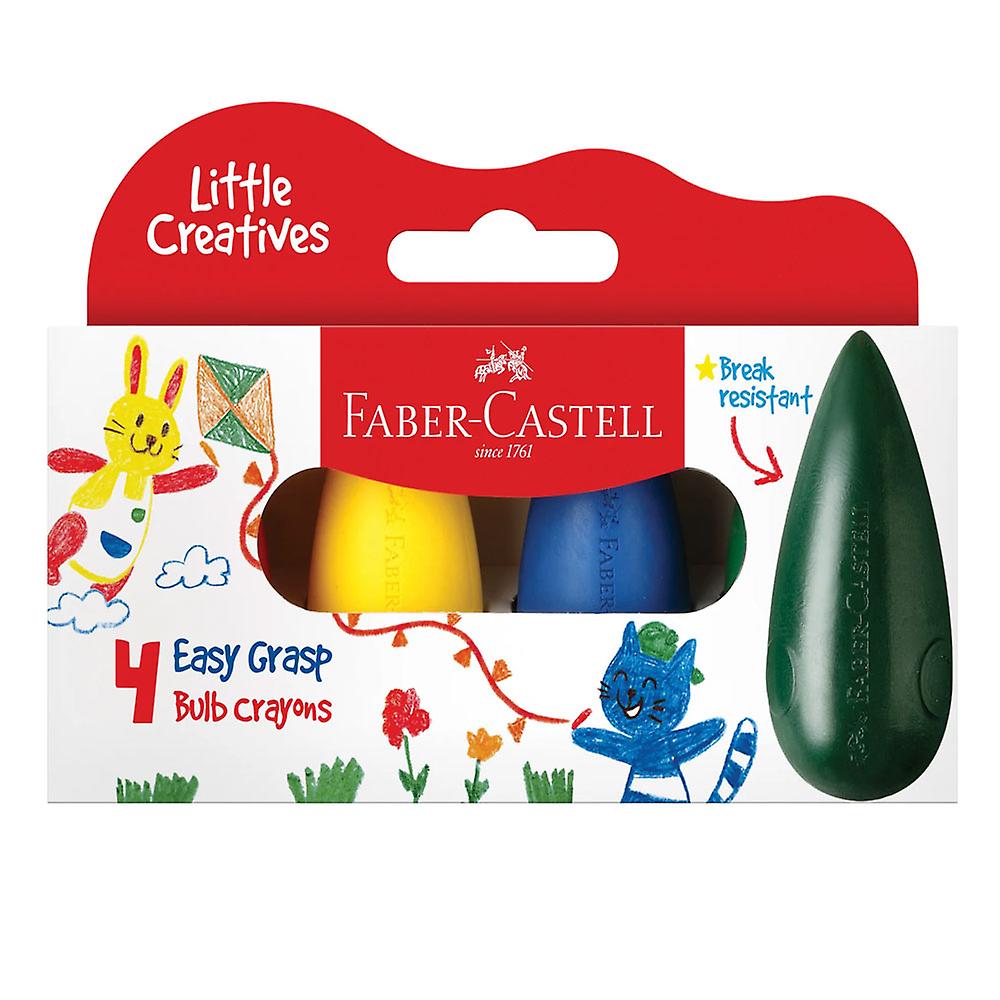 Faber-Castell Ergonomic Little Creatives Easy Grasp Bulb Crayons 4 Pieces
