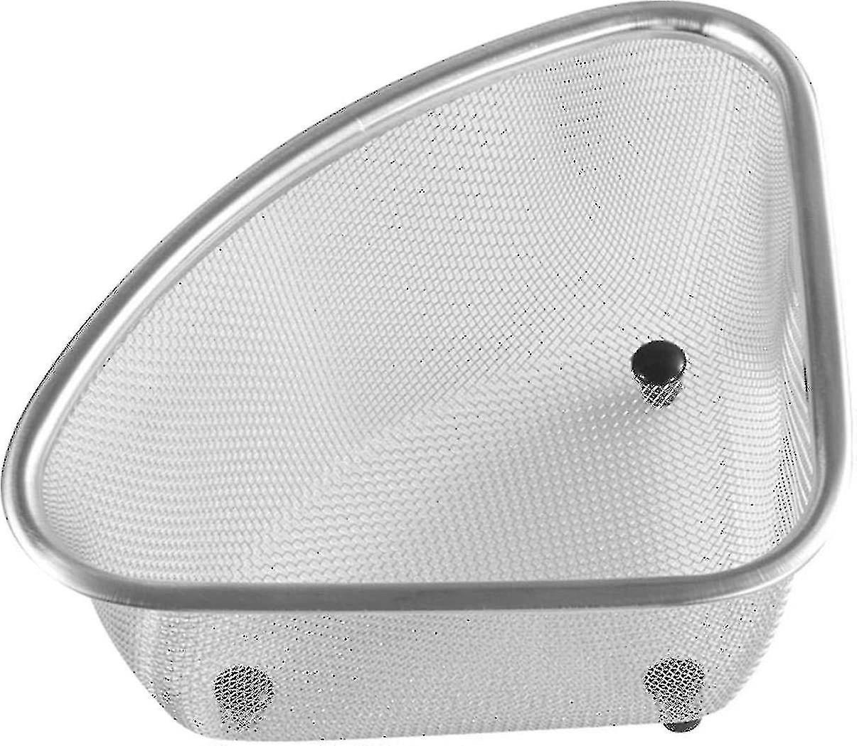 Triangle Sink Rack, Triangular Drainage Shelf, Stainless Steel Drain Baskets